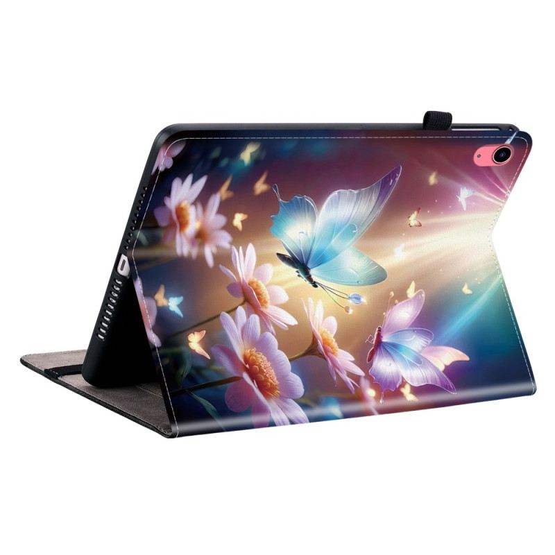 Case Für iPad (2025) Schmetterlinge Im Licht
