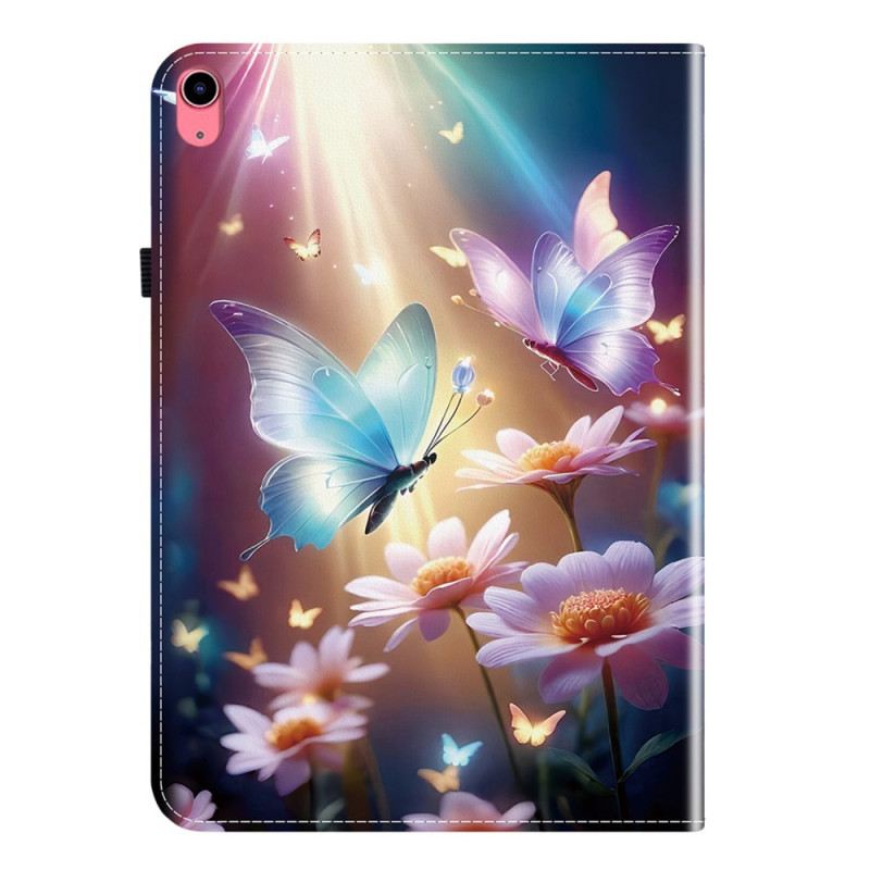 Case Für iPad (2025) Schmetterlinge Im Licht