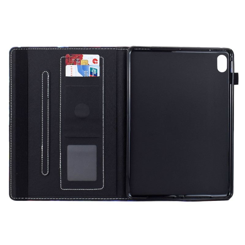 Case iPad (2025) Blumen- Und Vogelmuster