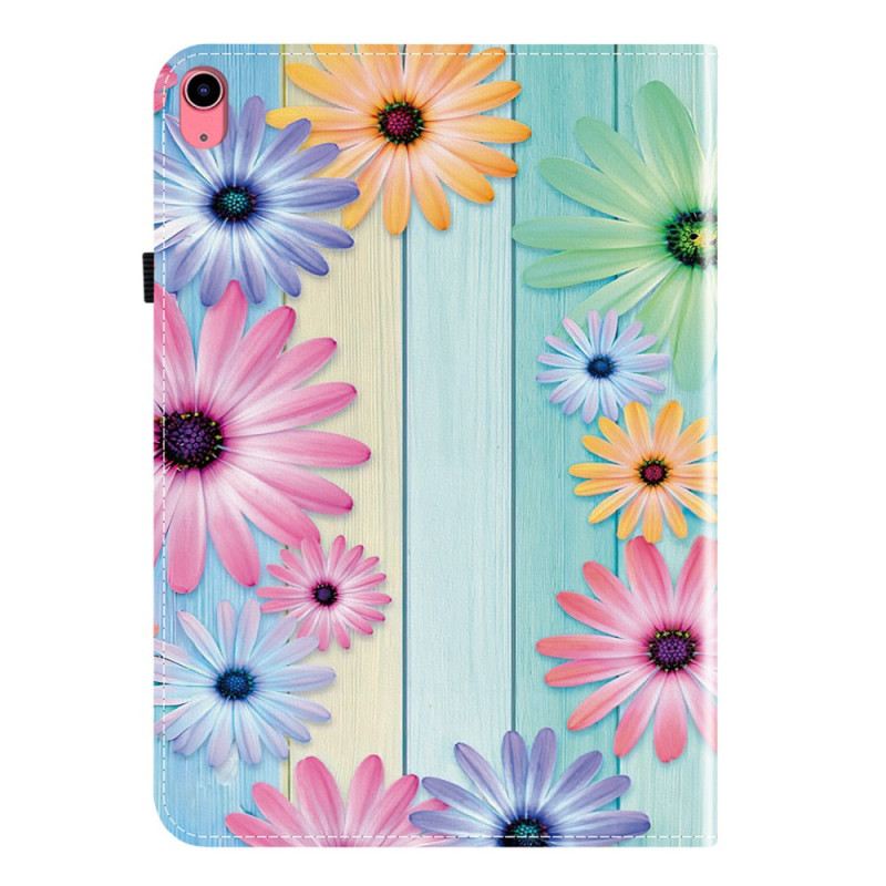 Case iPad (2025) Bunte Sonnenblumen