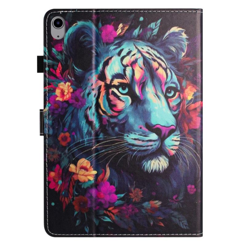 Case iPad (2025) Bunter Tiger