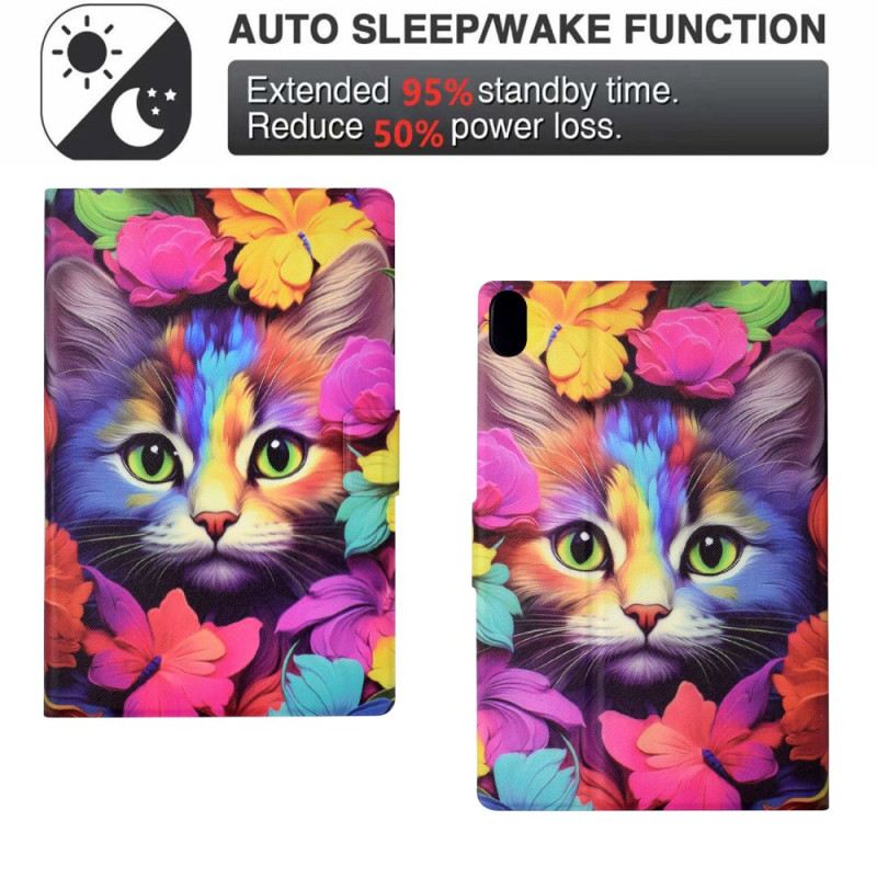 Case iPad (2025) Handyhülle Rosa Kätzchen