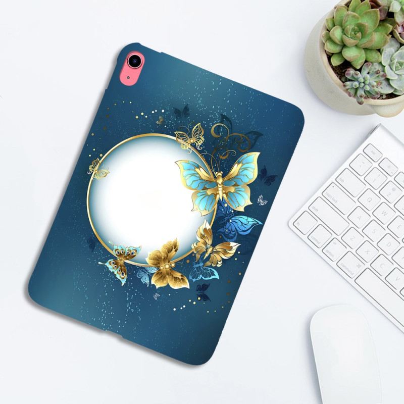 Hülle Für iPad (2025) Mond Und Schmetterlinge