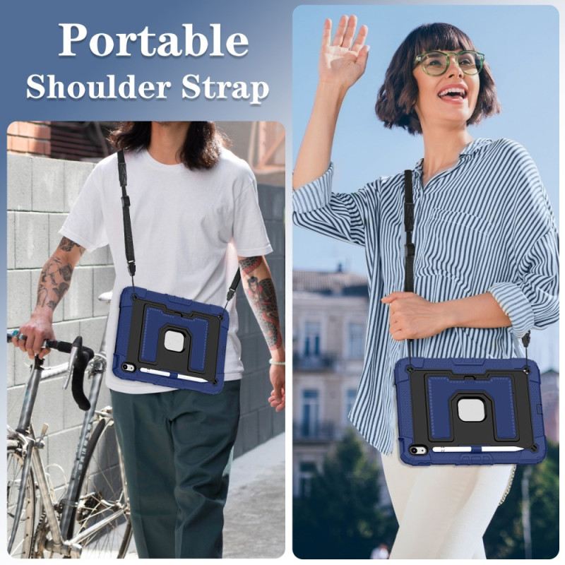 Hülle iPad (2025) Extrem Robust Mit Schultergurt