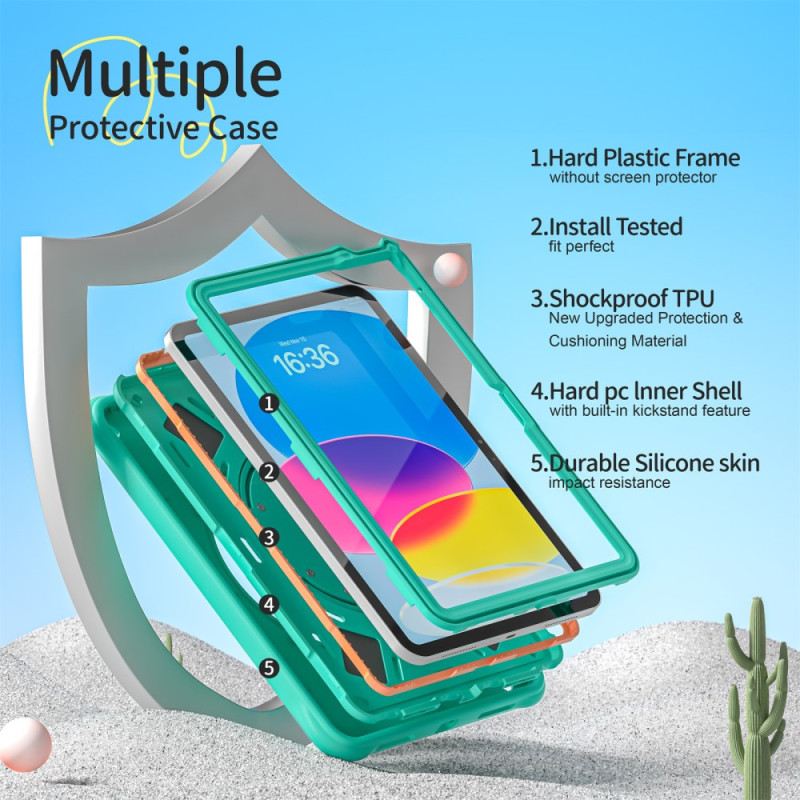 Hülle iPad (2025) Handyhülle Dinosaurier-griff Und Ständer Für Kinder