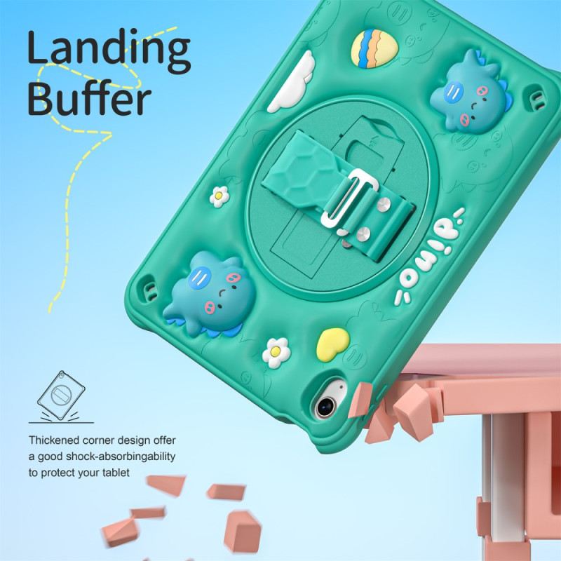 Hülle iPad (2025) Handyhülle Dinosaurier-griff Und Ständer Für Kinder