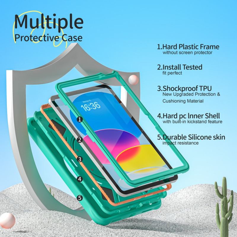 Hülle iPad (2025) Handyhülle Dinosaurier-gurt Und -halterung Für Kinder