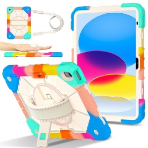 Hülle iPad (2025) Handyhülle Extrem Widerstandsfähig Mit Gurt