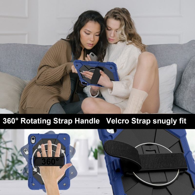 Hülle iPad (2025) Handyhülle Extrem Widerstandsfähig Mit Gurt