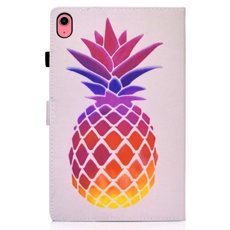 Lederhüllen Für iPad (2025) Bunte Ananas