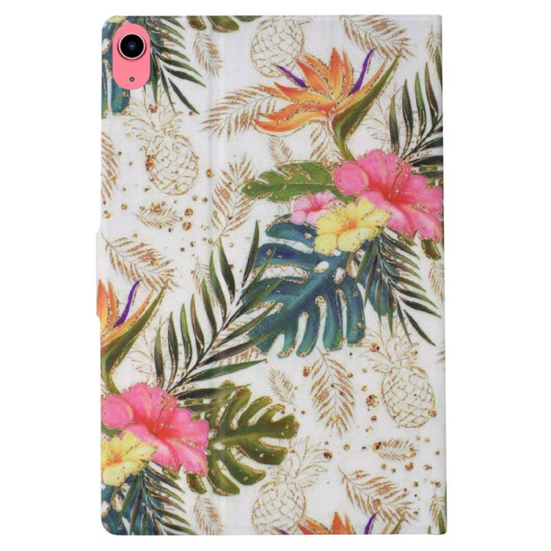 Lederhüllen Für iPad (2025) Goldene Ananas