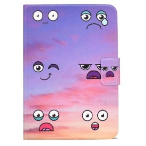 Lederhüllen Für iPad (2025) Lustige Gesichter