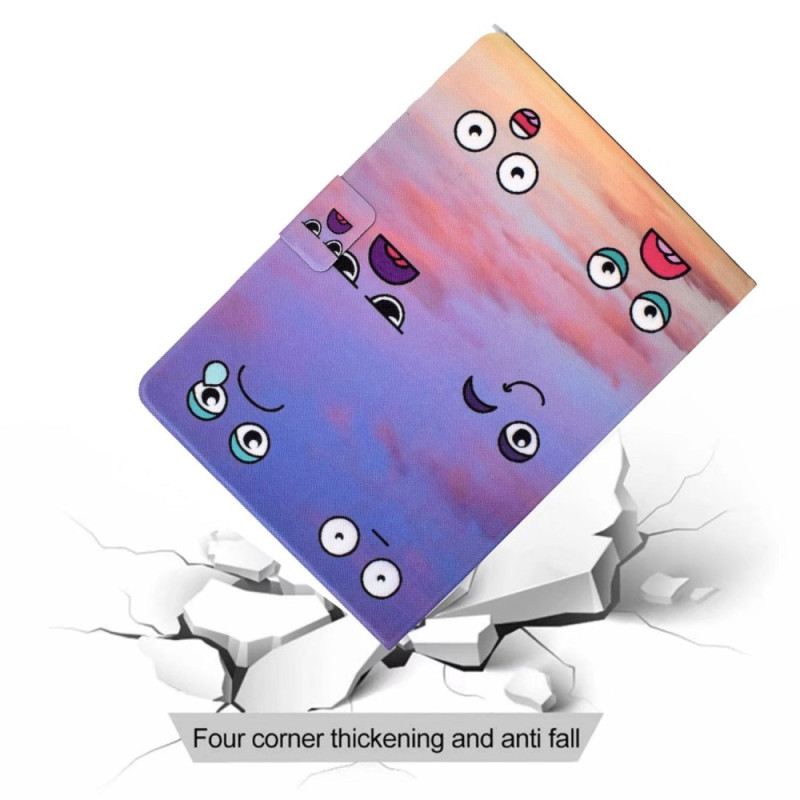 Lederhüllen Für iPad (2025) Lustige Gesichter