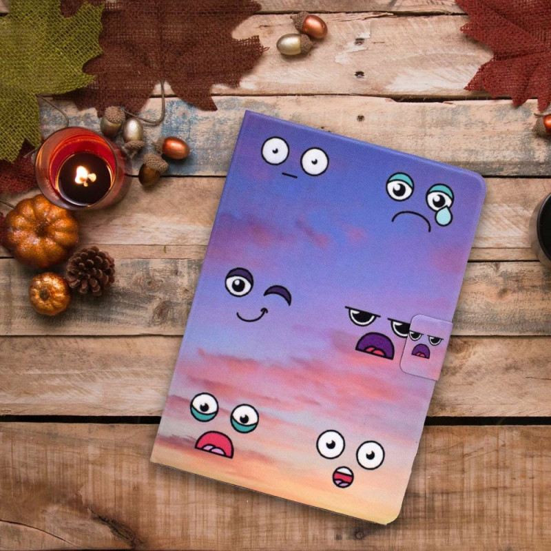 Lederhüllen Für iPad (2025) Lustige Gesichter