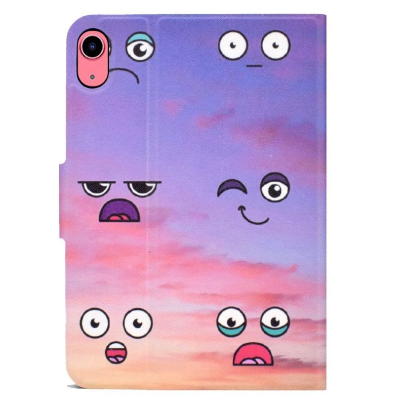 Lederhüllen Für iPad (2025) Lustige Gesichter