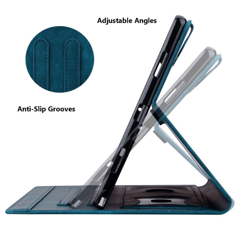 Lederhüllen iPad (2025) Handyhülle Kirschblüten Und Katzen