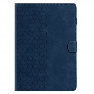 Lederhüllen iPad (2025) Wabenmuster