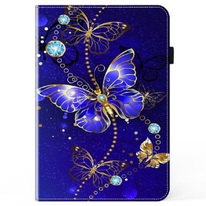 Case Für Xiaomi Pad 7 / 7 Pro Blaue Schmetterlinge Und Diamanten
