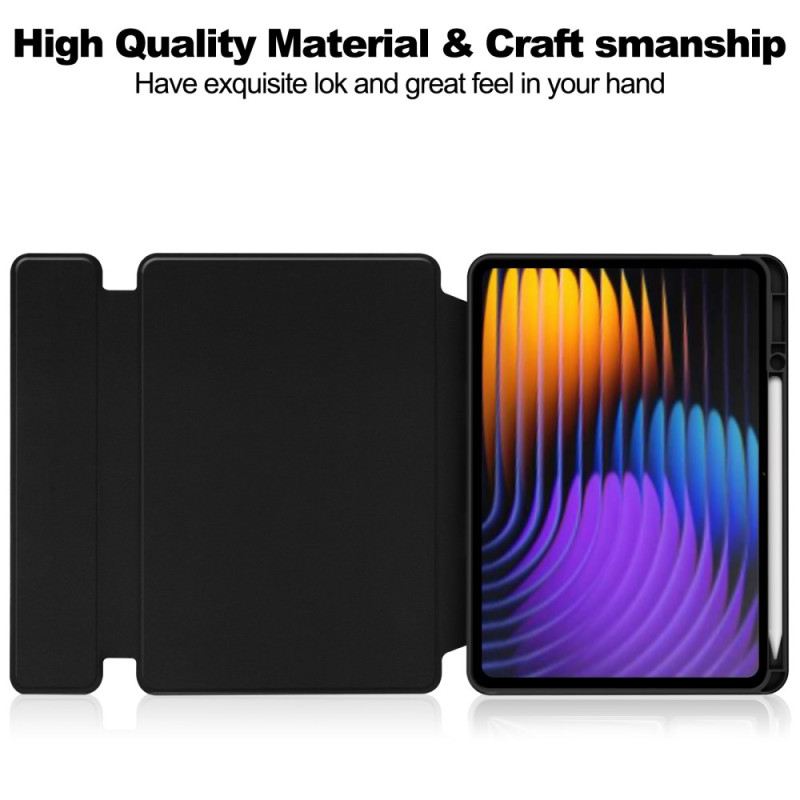 Case Xiaomi Pad 7 / 7 Pro Lederoptik Mit Drehbarem Ständer