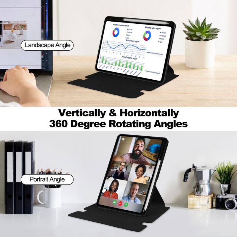 Case Xiaomi Pad 7 / 7 Pro Lederoptik Mit Drehbarem Ständer