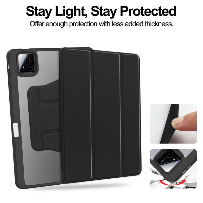Case Xiaomi Pad 7 / 7 Pro Lederoptik Mit Drehbarem Ständer