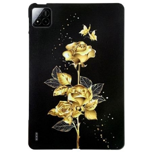 Hülle Xiaomi Pad 7 / 7 Pro Handyhülle Goldene Rosen Und Schmetterlinge