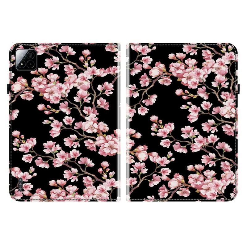 Lederhüllen Xiaomi Pad 7 / 7 Pro Handyhülle Pflaumenblüten