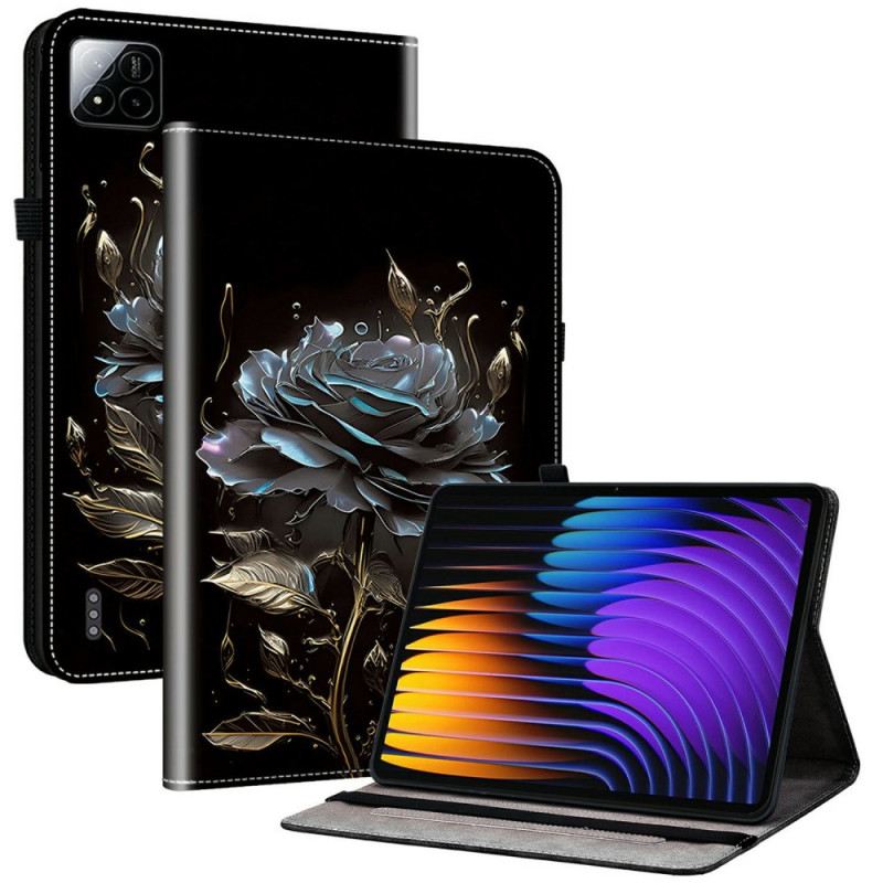 Lederhüllen Xiaomi Pad 7 / 7 Pro Schwarze Rose