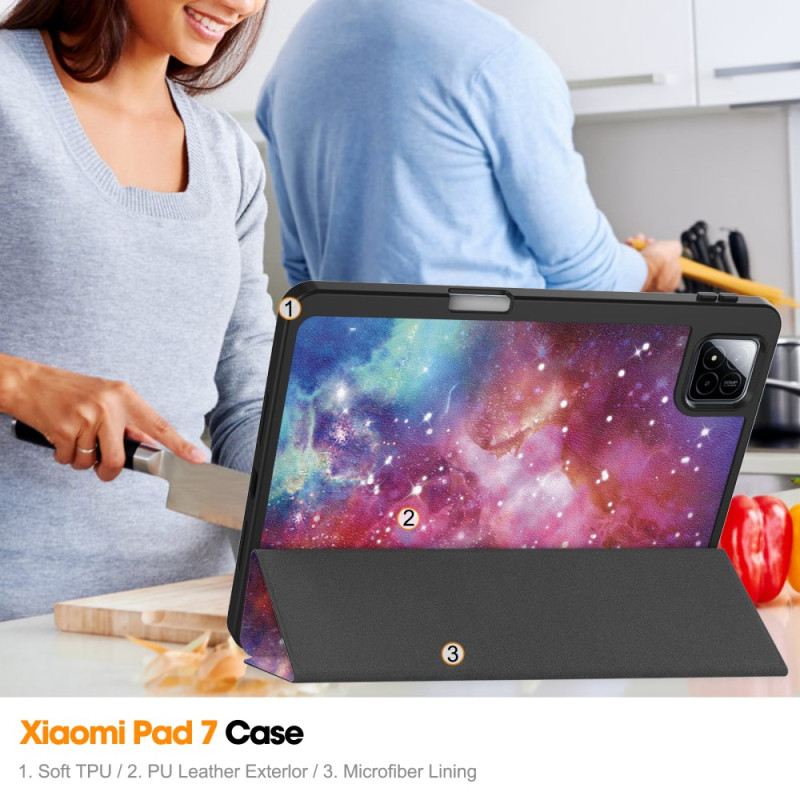 Xiaomi Pad 7 / 7 Pro Stifthalter Mit Galaxienmuster