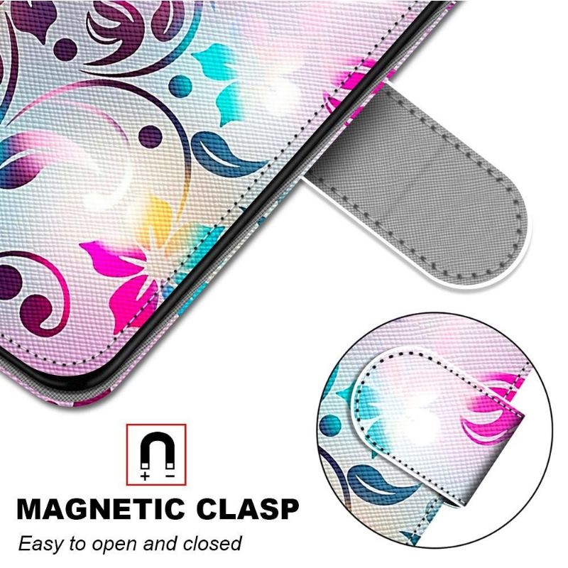 Flip Case Für Xiaomi 12 Pro Bunte Blume