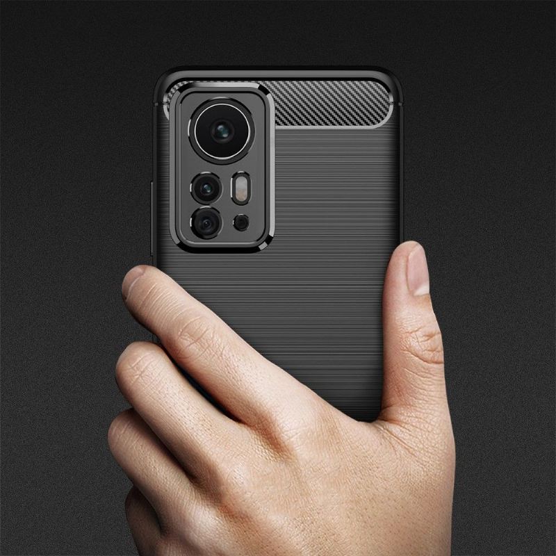Hülle Für Xiaomi 12 Pro Silikon Gebürsteter Effekt