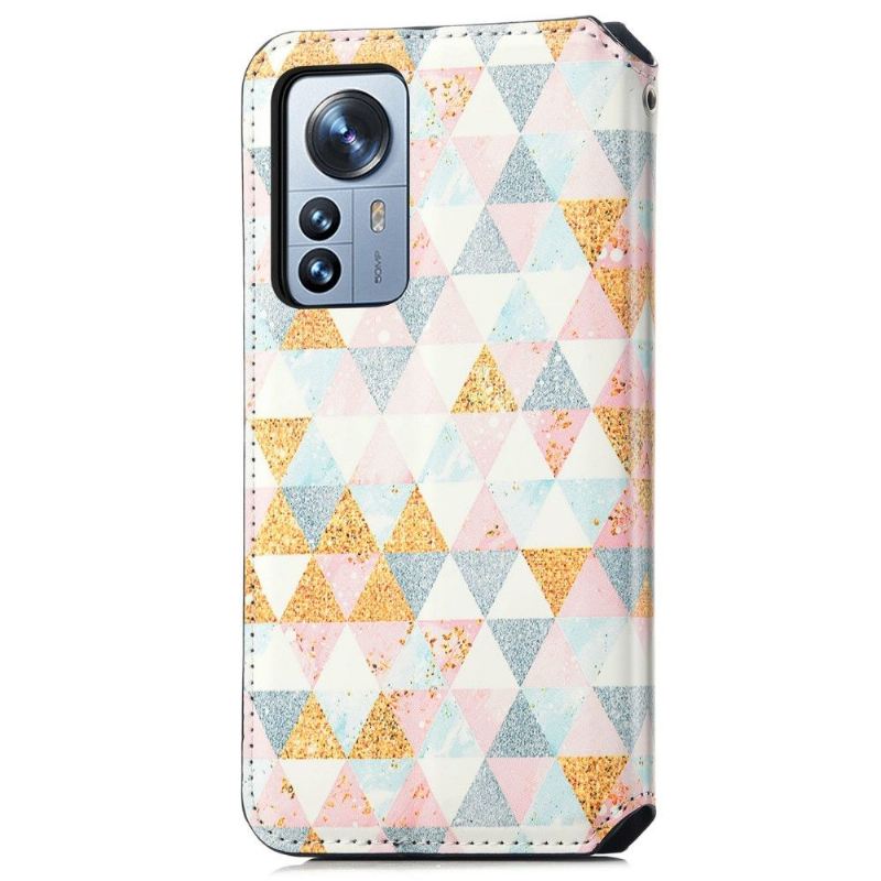Lederhüllen Für Xiaomi 12 Pro Schutzhülle Flip Case Flip Flap Im Nordischen Stil