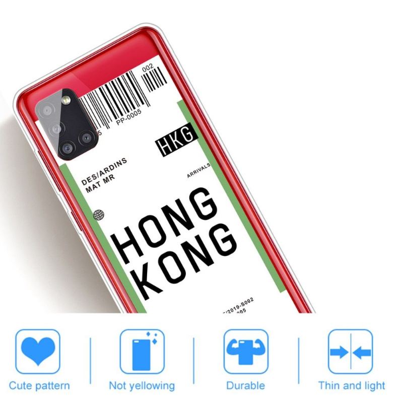 Handyhülle Für Samsung Galaxy A51 Bordkarte 07 Hongkong
