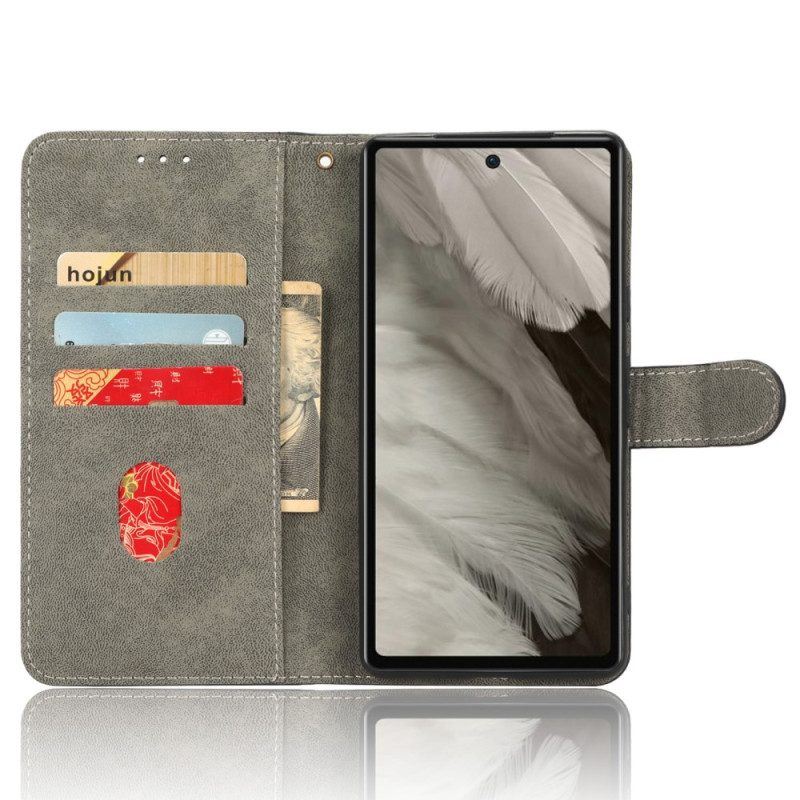 Flip Case Für Google Pixel 7A Klassisches Rfid